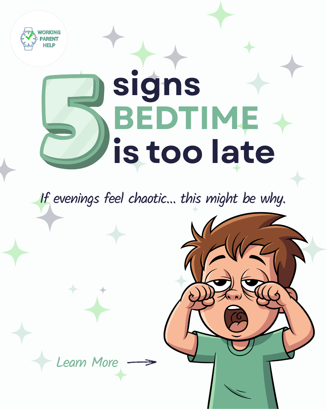 5 Signs Bedtime Is Too Late