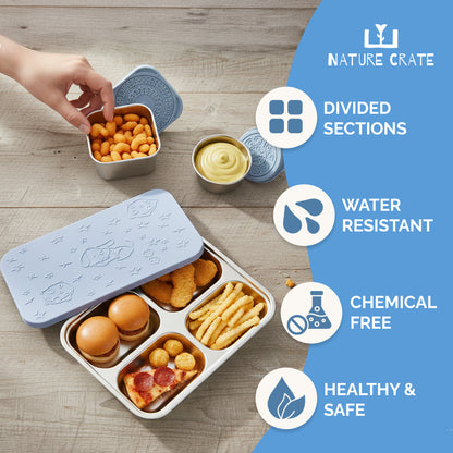 Stainless Steel Lunch Box for Kids - Periwinkle