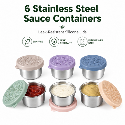 Stainless Steel Sauce Containers