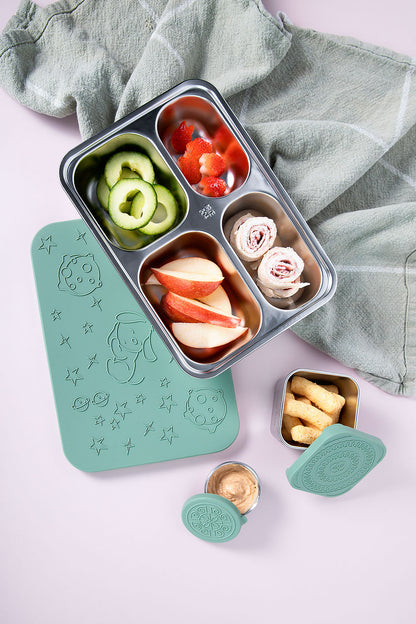 Nature Crate Stainless Steel Lunch Box Set (Bento Box + 2 Snack Containers)