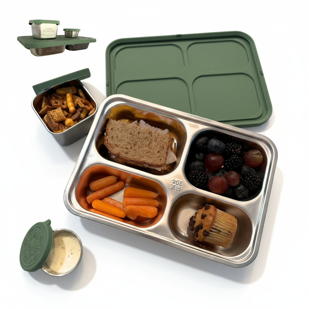 Nature Crate Stainless Steel Lunch Box for Kids
